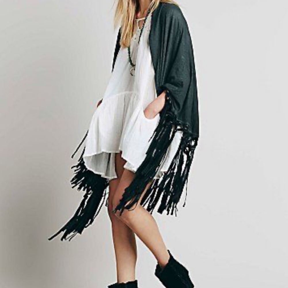 Free People Candy Cutwork Boho White Mini Dress